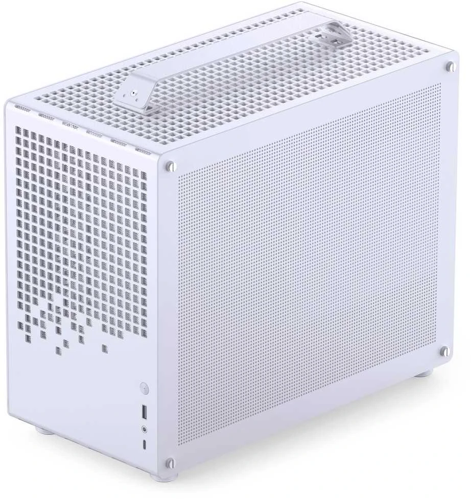 Jonsplus Z20 Micro-ATX kompiuterio korpusas, mit Tragegriff – baltos spalvos