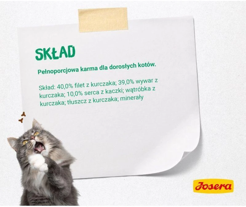 JOSERA vištiena antiena Filet – drėgnas kačių maistas – 70 g