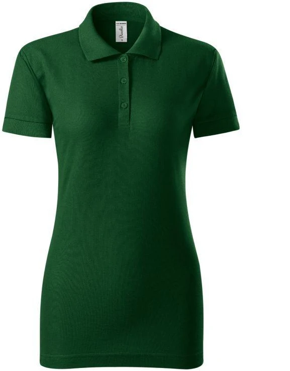 Joy Moterų Polo marškinėliai (Butelių žalia)