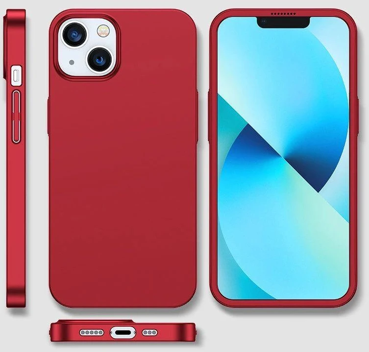 Joyroom 360 Full Case priekinis ir galinis dangtelis, skirtas iPhone 13 + grūdinto stiklo ekrano apsauga raudona (JR-BP927 raudona)
