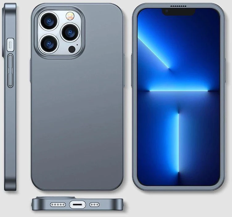 Joyroom 360 priekinis ir galinis dangtelis telefonui Apple iPhone 13 Pro Max + apsauginis ekrano stiklas pilkas (JR-BP928 tranish)