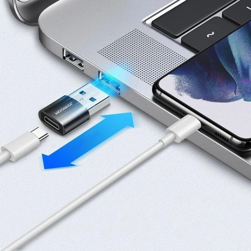 C tipo USB vyriškas-moteriškas adapteris (2 vnt.) Joyroom S-H152 (juodas)