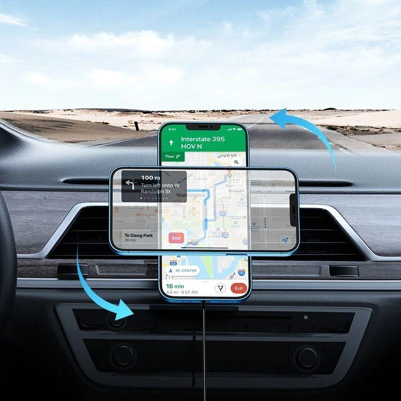 Automobilinis laikiklis-įkroviklis Joyroom JR-ZS240 MagSafe 15W juodas