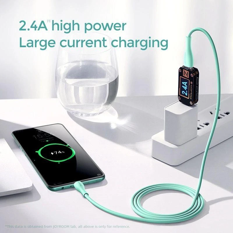 USB kabelis Joyroom (S-2030M8) microUSB (2.4A) 2m žalias