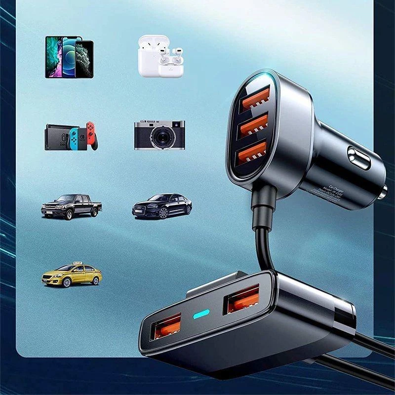 Automobilinis įkroviklis Joyroom JR-CL03 5xUSB 6.2A juodas