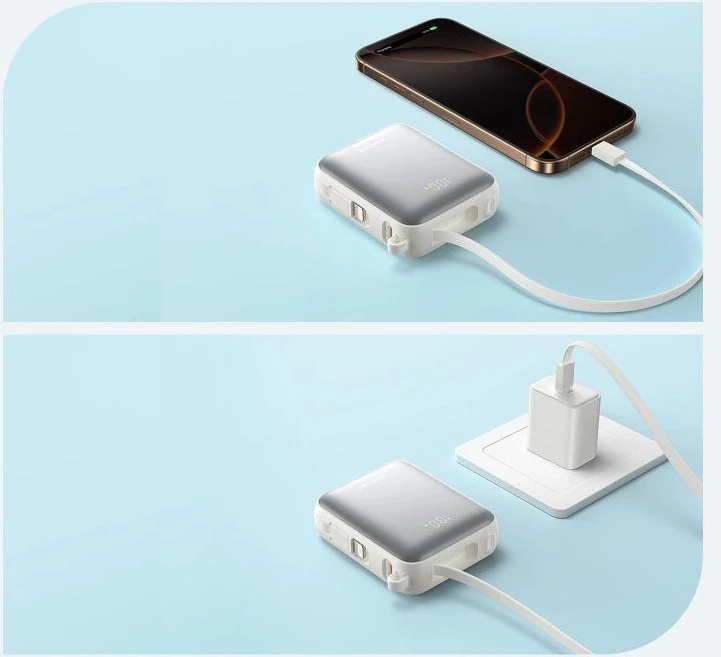 Išorinė baterija Power Bank Joyroom JR-PBF27 22.5W Mini 10000mAh balta