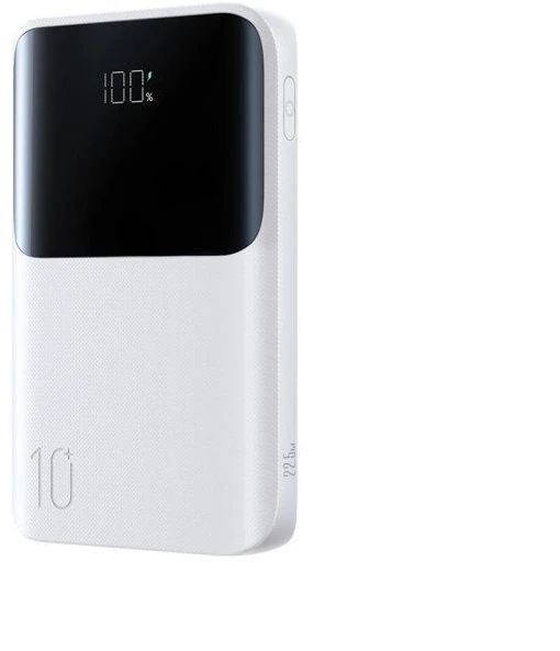 Joyroom JR-QP191 „Star“ serijos mini 10000mAh 22,5W išorinė baterija su skaitmeniniu ekranu – balta