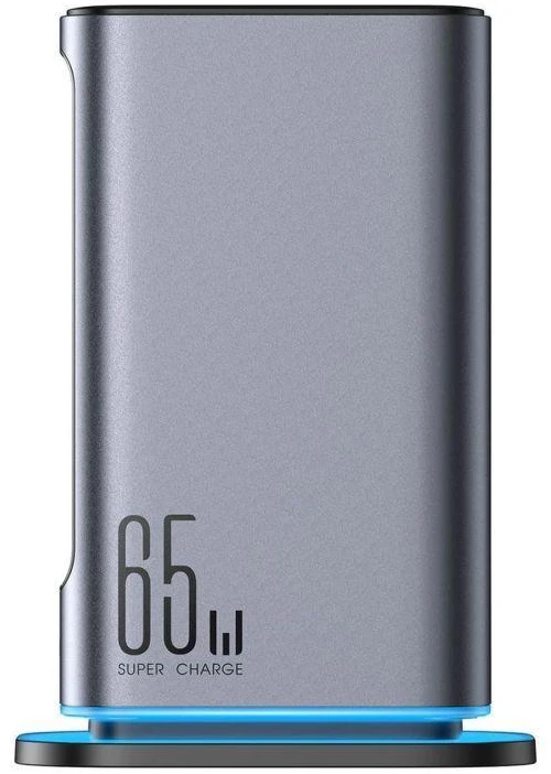 Įkroviklis Joyroom JR-TCM02 GaN 65W 4xUSB-C 2xUSB-A kištukas UK – pilkos spalvos
