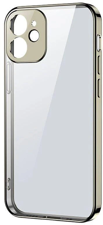 Joyroom New Beauty Series ultra plonas with electroplated frame iPhone 12 Pro Max dėklas telefonui aukso spalvos (JR-BP744)
