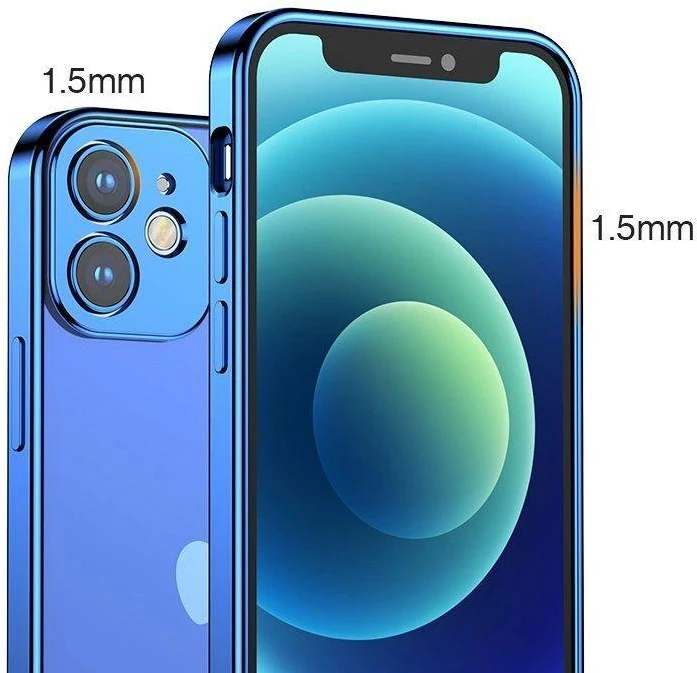 Joyroom New Beauty Series ultra plonas with electroplated frame iPhone 12 Pro Max dėklas telefonui aukso spalvos (JR-BP744)