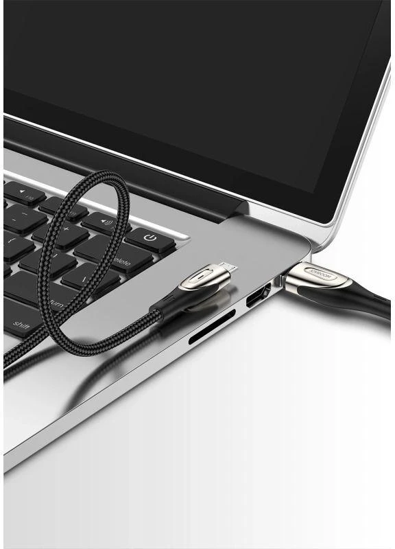 Micro USB 3A greito įkrovimo laidas 1.2 m Joyroom S-M411 (juodas)