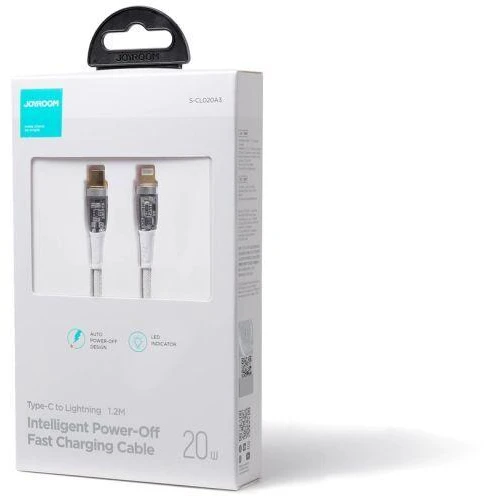 Joyroom Star-Cloud Series A3 USB-C / Lightning Laidas 20W 1.2m su Smart Switch – Baltas