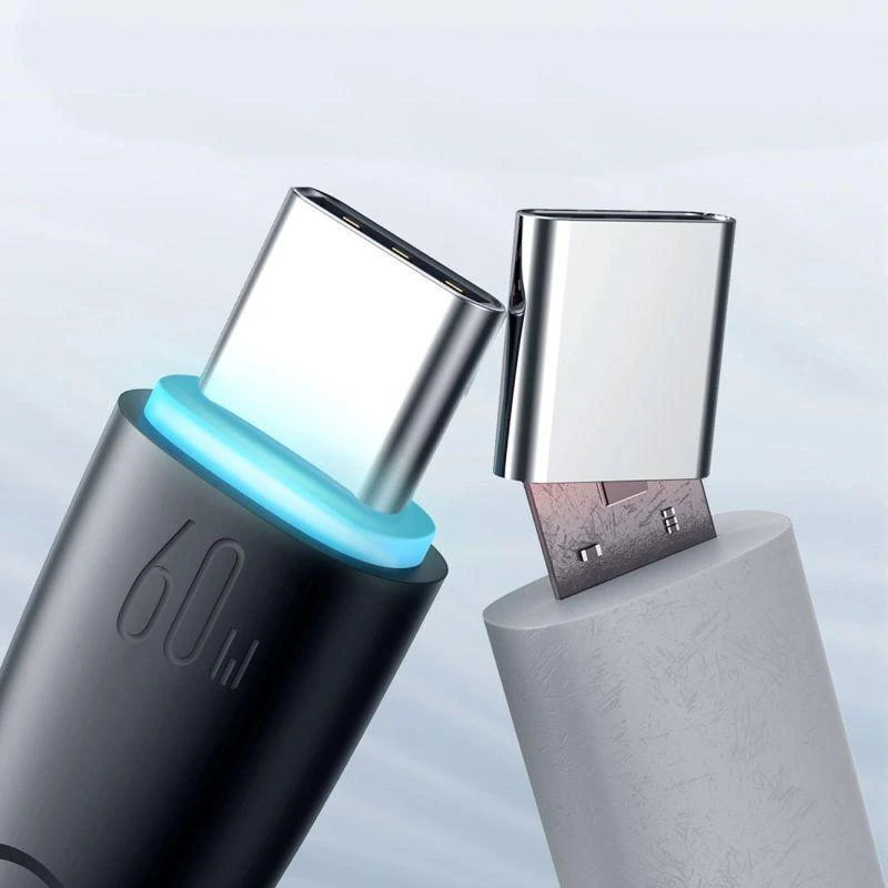 Joyroom Starry Series SA32-CC3 USB-C / USB-C kabelis 60W 1m – juodas