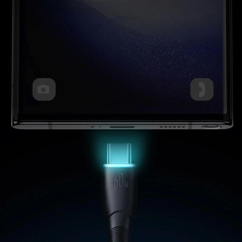 Joyroom Starry Series SA32-CC3 USB-C / USB-C kabelis 60W 1m – juodas