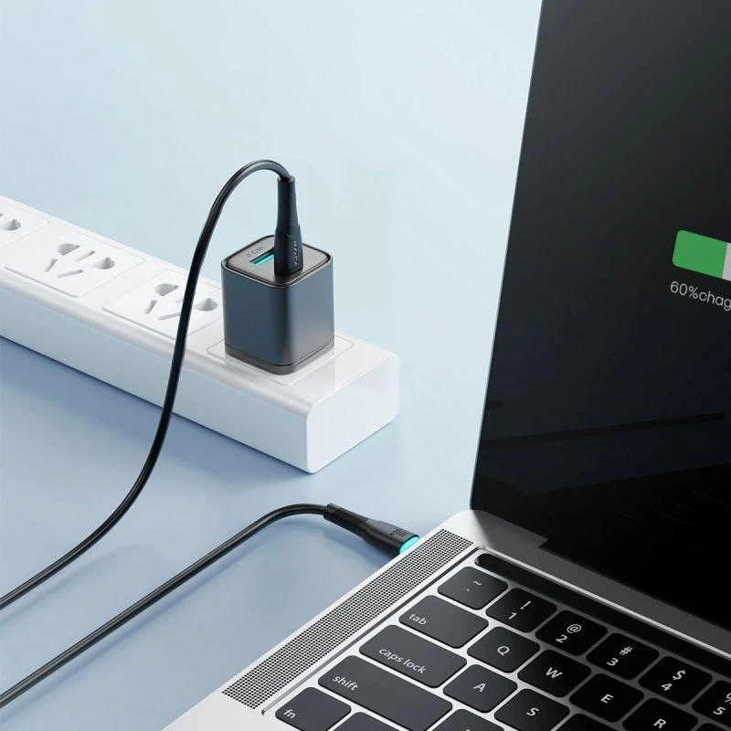 Joyroom Starry Series SA32-CC3 USB-C / USB-C kabelis 60W 1m – juodas