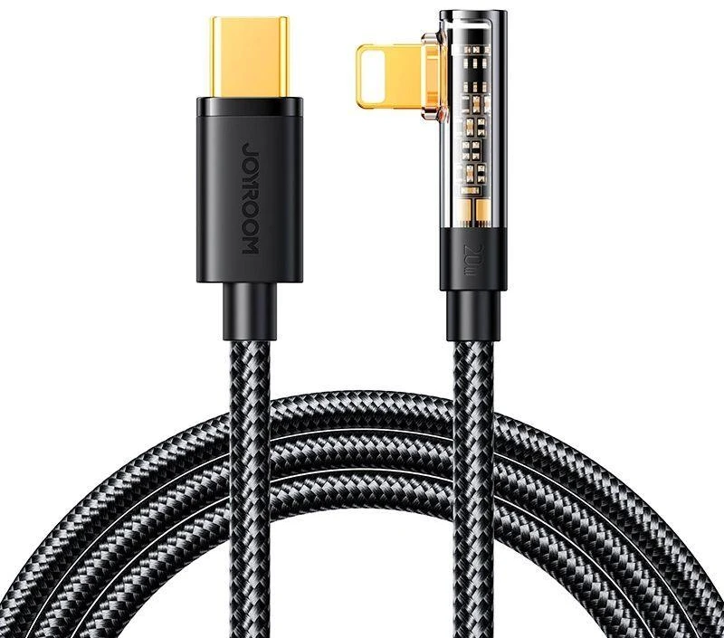 USB-C laidas, skirtas Lightning Joyroom S-CL020A6 1,2 m, 20 W, kampinis (juoda)
