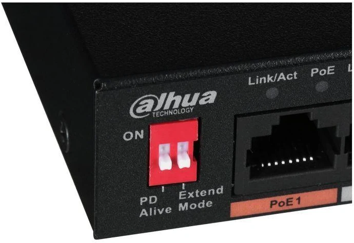 Šakotuvas SWITCH POE PFS3006-4ET-60-V2 4 PRIEVADŲ DAHUA