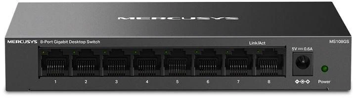 Maršrutizatorius Komutatorius - Mercusys 8-Port Gigabit Stalo Komutatorius 16 Gbit/s