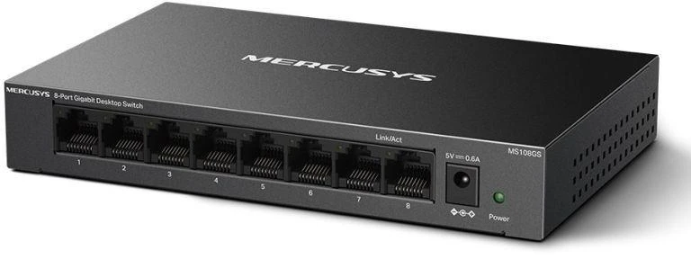Maršrutizatorius Komutatorius - Mercusys 8-Port Gigabit Stalo Komutatorius 16 Gbit/s