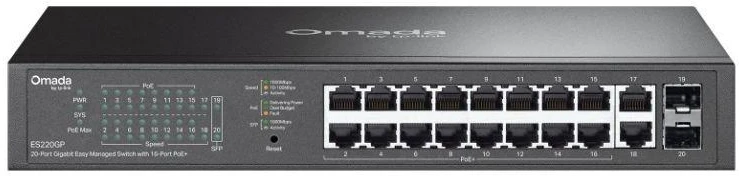 Ausinės Jungiklis TP-LINK ES220GP Omada Easy Managed