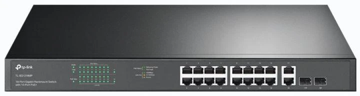 Šakotuvas TP-LINK | Jungiklis | TL-SG1218MP | Nevaldomas | Montuojamas ant stovo | 10/100 Mbps (RJ-45) jungtys kiekis 18 | SFP jungtys kiekis 2 | PoE+ jungtys kiekis 16 | Maitinimo tipas 100-240VAC, 50-60Hz įtampa