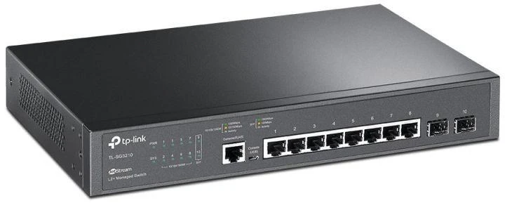 Tinklo Įranga - TP-LINK SG3210 8-Port 1Gbps L2+ L3 Jungiklis