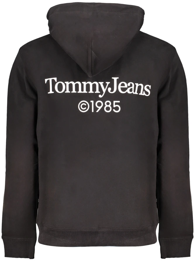 Juoda BLUZA MĘSKA TOMMY HILFIGER BEZ ZAMKA