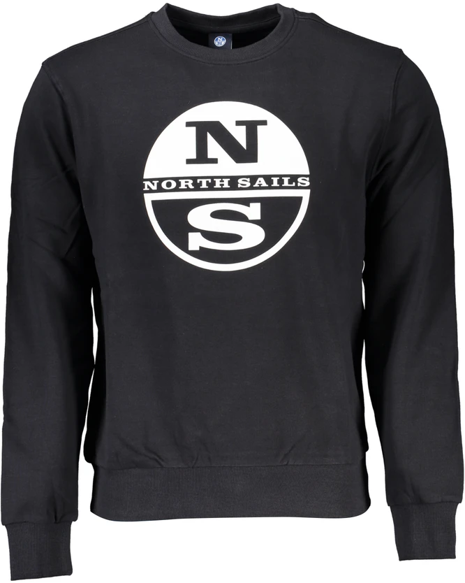 Juoda BLUZA MĘSKA Z ZAMKIEM NORTH SAILS