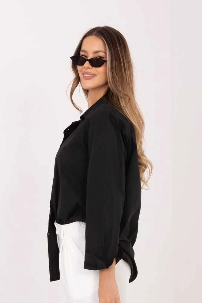 Juoda klasikinė moteriška palaidinė IT KS-97597.29