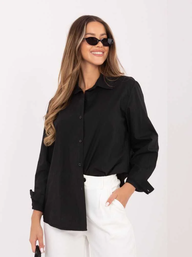 Juoda klasikinė moteriška palaidinė IT KS-97597.29