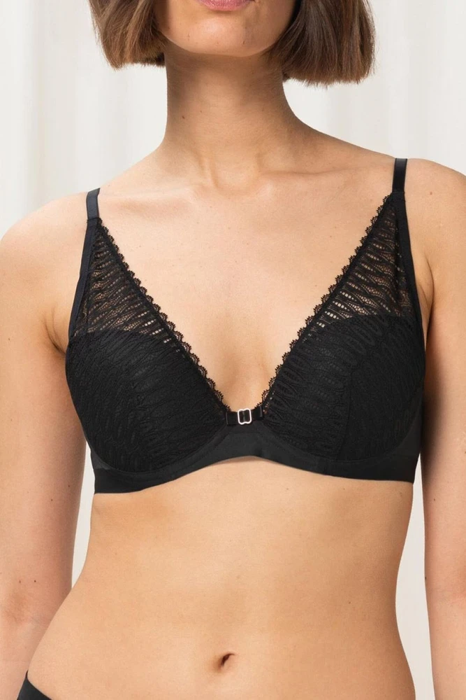 Juoda minkšta liemenėlė Triumph