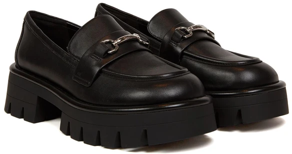 Juoda moterims półbuty loafers Michael Kors 49S6CRFP4L