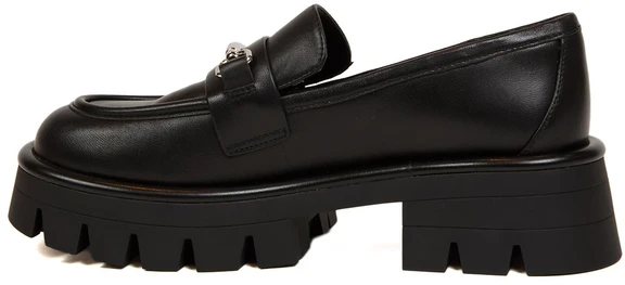 Juoda moterims półbuty loafers Michael Kors 49S6CRFP4L