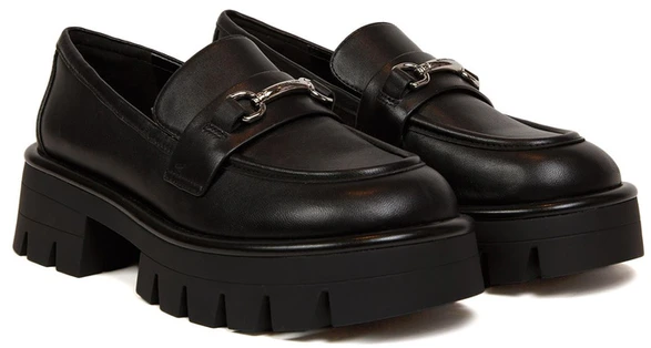 Juoda moterims półbuty loafers Michael Kors 49S6CRFP4L