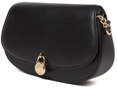 Juoda skórzana listonoszka Michael Kors 35T5GIMM8L