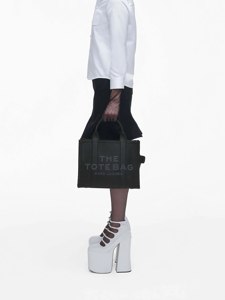 Juoda skórzana torebka tote Marc Jacobs H004L01PF21