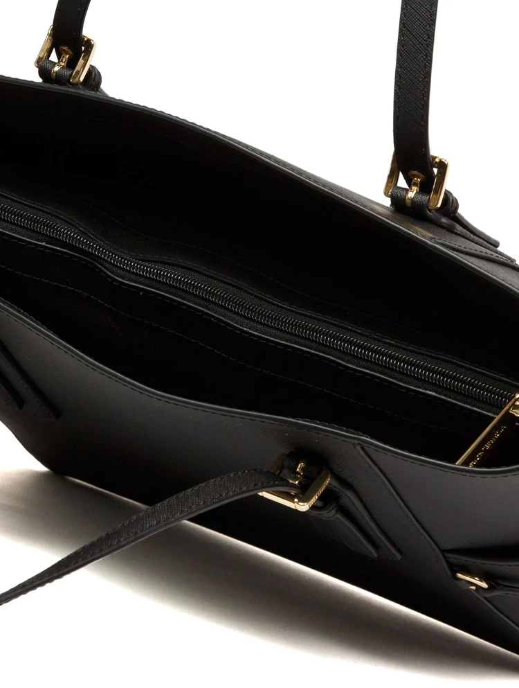 Juoda skórzana torebka tote Michael Kors 35S5GV6T7L