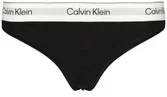 Juoda stringi moterims Calvin Klein su logowaną gumą