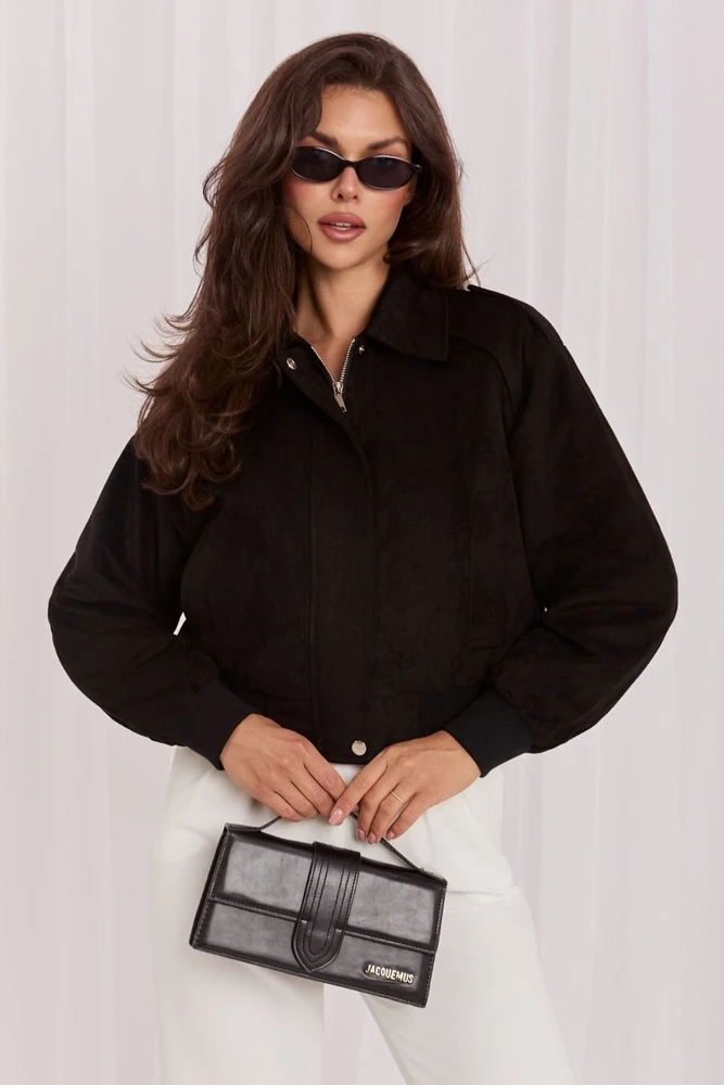 Juoda susegama striukė Italy Moda