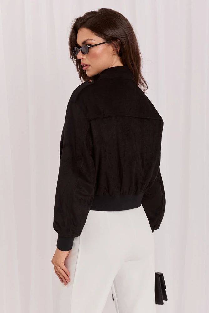 Juoda susegama striukė Italy Moda