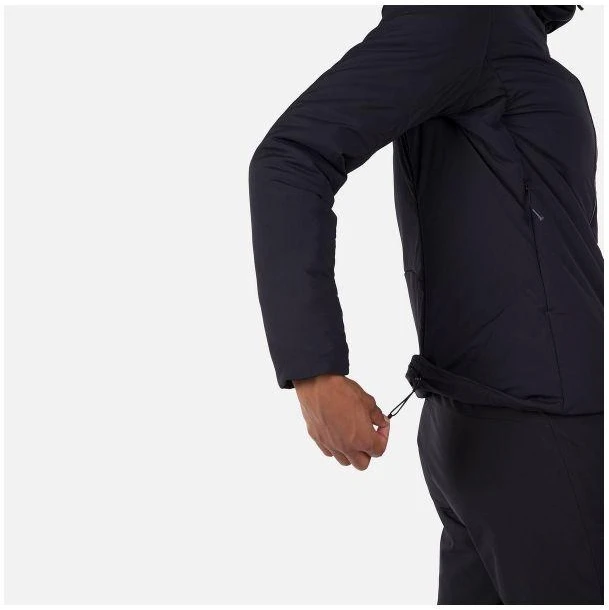 Juoda sutirštinto pašiltinimo striukė su gobtuvu W Opside Hoodie Rossignol
