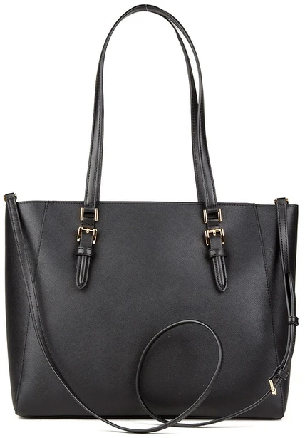 Juoda torebka tote su motywem kwiatowym Michael Kors 35R3GCFT3T
