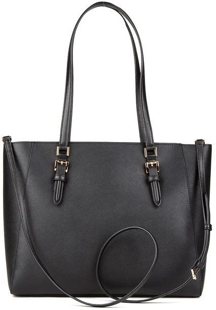 Juoda torebka tote su motywem kwiatowym Michael Kors 35R3GCFT3T