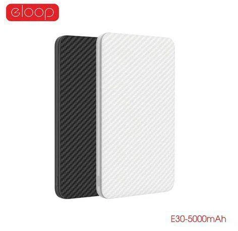Juodas 5000 mAh išorinis akumuliatorius Eloop E30