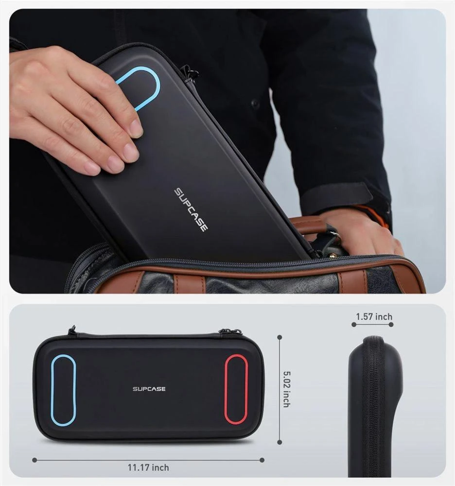 Juodas apsauginis dėklas Nintendo Switch 2 konsolei Supcase