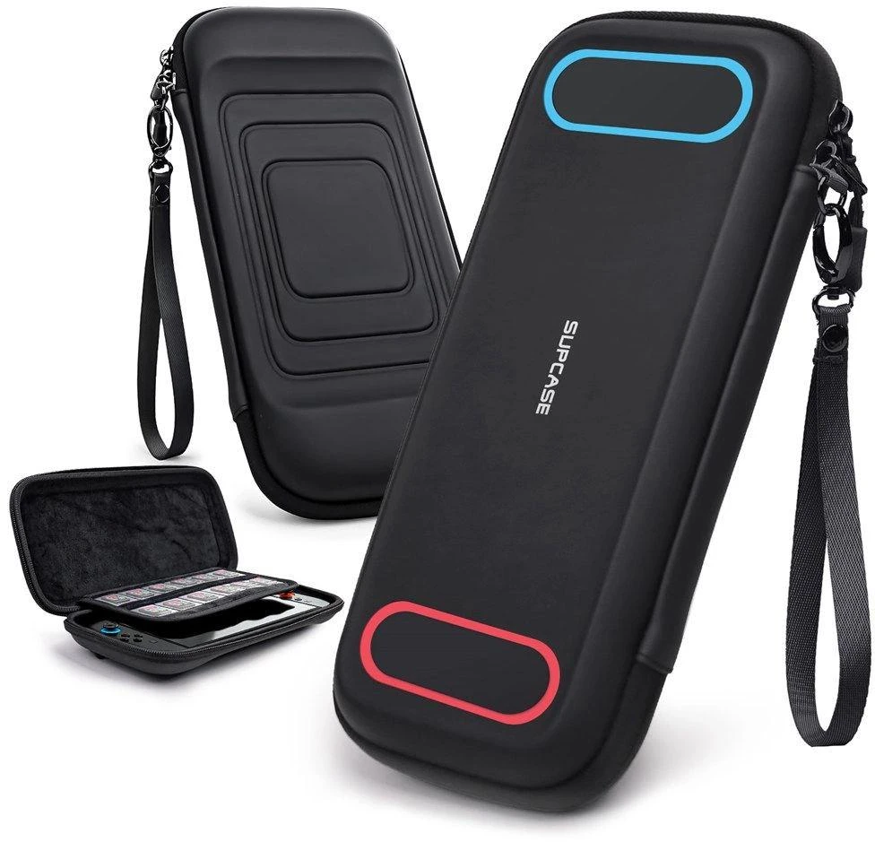 Juodas apsauginis dėklas Nintendo Switch 2 konsolei Supcase