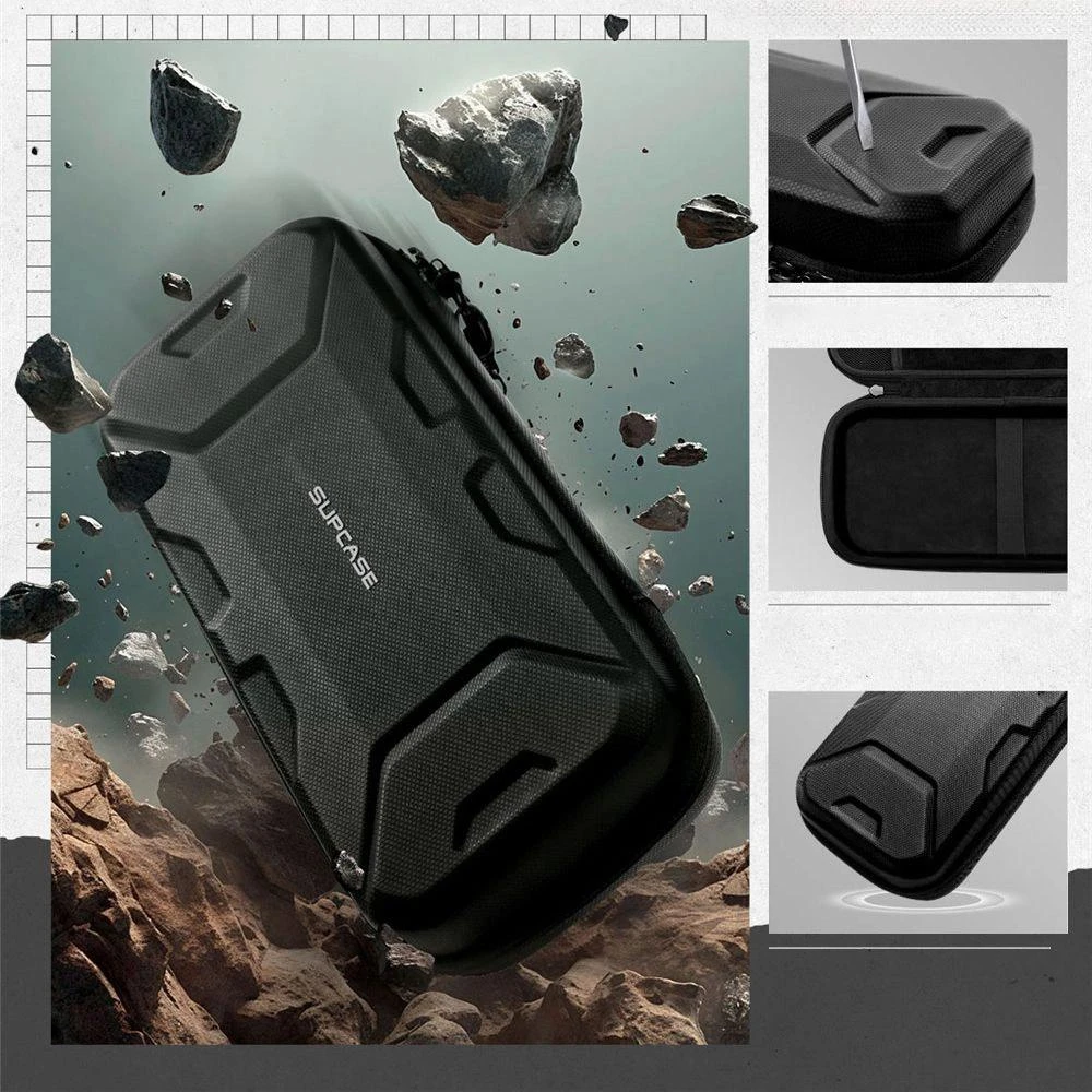 Juodas apsauginis dėklas Nintendo Switch žaidimų konsolei Supcase