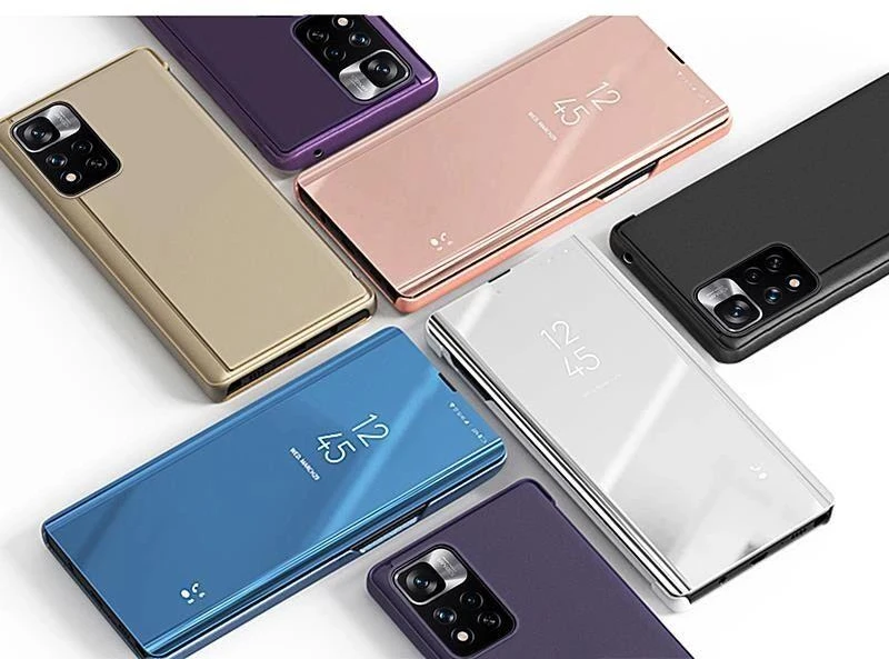 Hurtel Clear View dėklas skirtas Realme 9 Pro + (9 Pro Plus), juodas