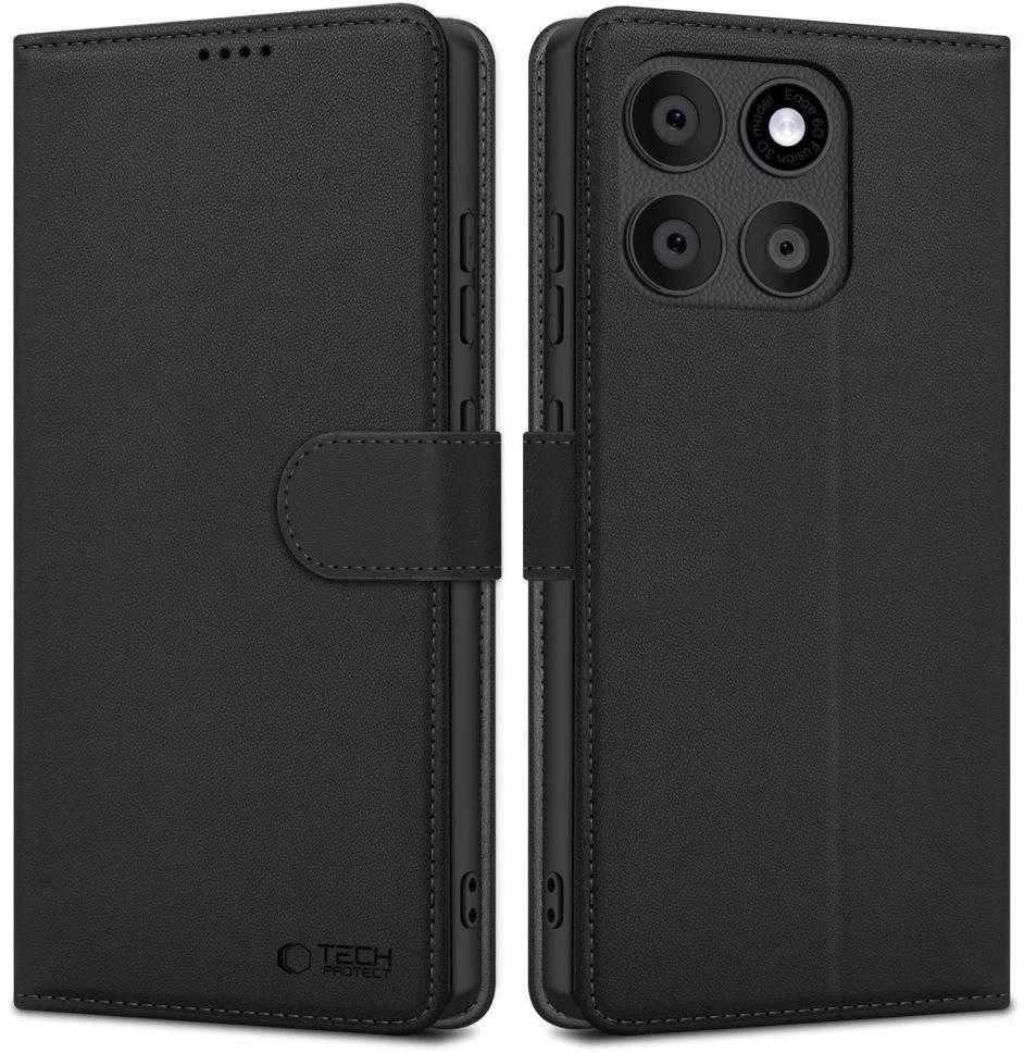 „Tech-Protect“ piniginės dėklas, skirtas „Motorola Edge 60 Fusion“ - juodas
