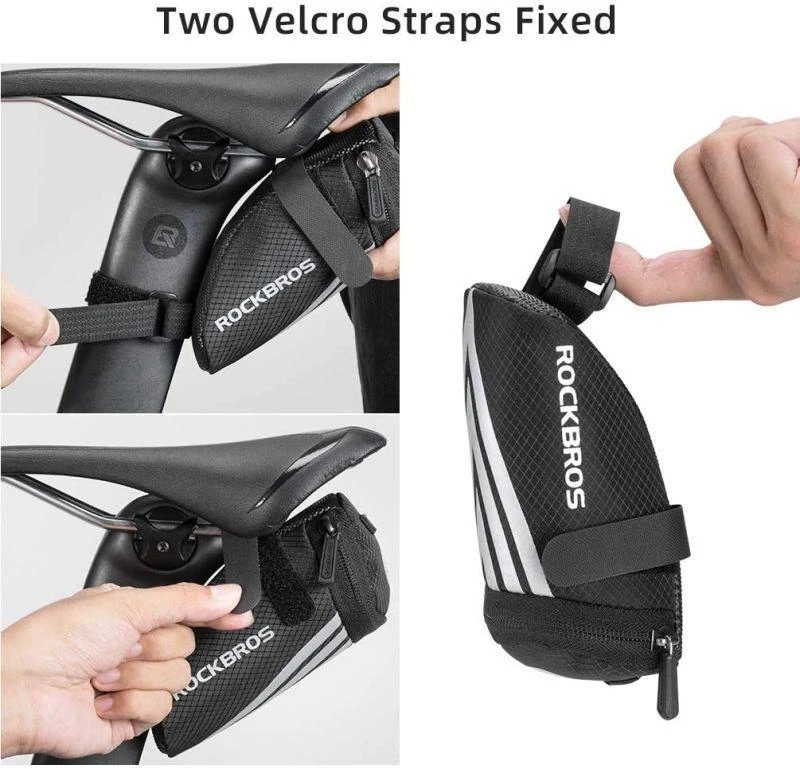 Juodas balno krepšys su Velcro Rockbros